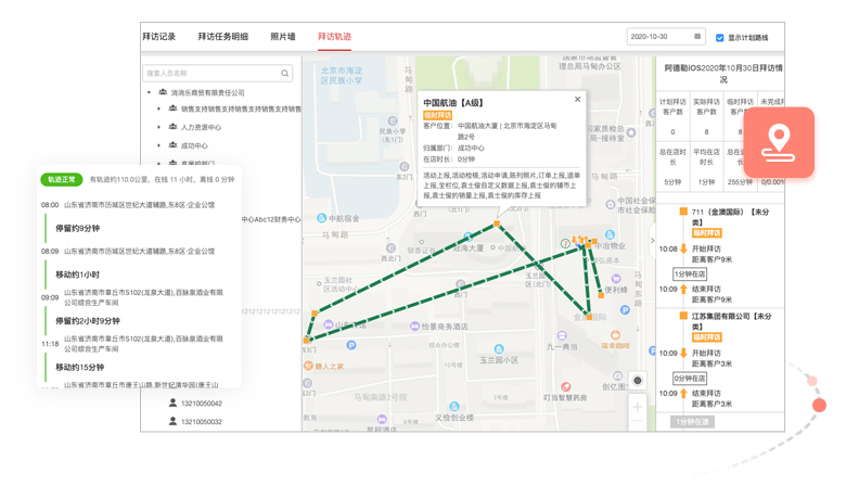 红圈营销+专业外勤拜访管理